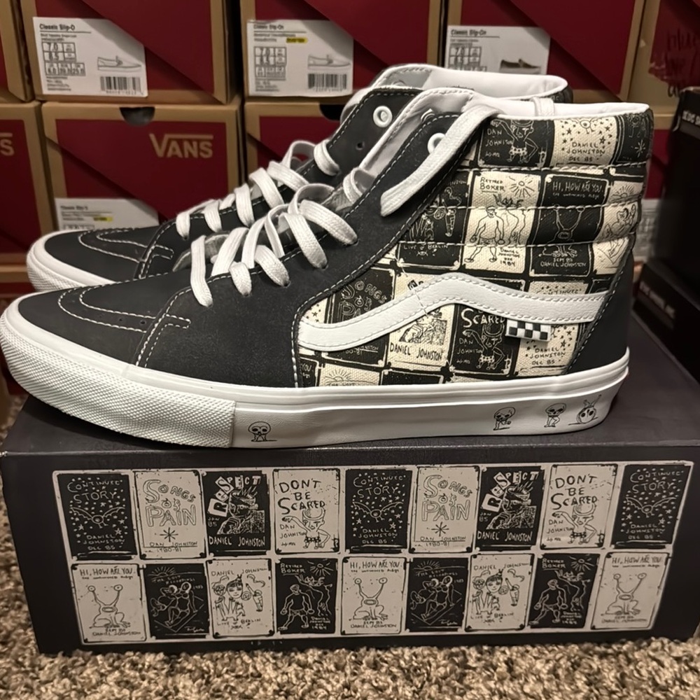 Vans x Daniel Johnston Skate Sk-8 Hi Sneakers